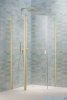 Radaway Nes Brushed Light Gold Ptj kabina pięciokątna 100x80cm lewa szczotkowane jasne złoto 10052000-98-01L/10052200-98-01